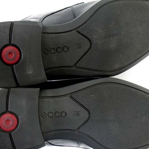 Ecco - 4 Eye Black Leather Oxford Shoes Sz 12